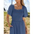 thumbnail image 3 of Minivestido casual ZESICA 2025, verano, con volantes ondulados, azul, 3 of 6