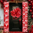 thumbnail image 6 of Lumumanber Happy Valentines Day Banner Red Heart Hanging Welcome Sign Valentines Day Door Decorations Love Heart Romantic Decoration Banner for Indoor Outdoor, 6 of 7