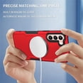 thumbnail image 5 of Magnetic Phone Case for Samsung Galaxy S21+ Plus (Not S21) Compatible for Magsafe, Military-Grade Shockproof Protective Case Built-in Magnet Circle for Samsung Galaxy S21 Plus, MS Red, 5 of 18