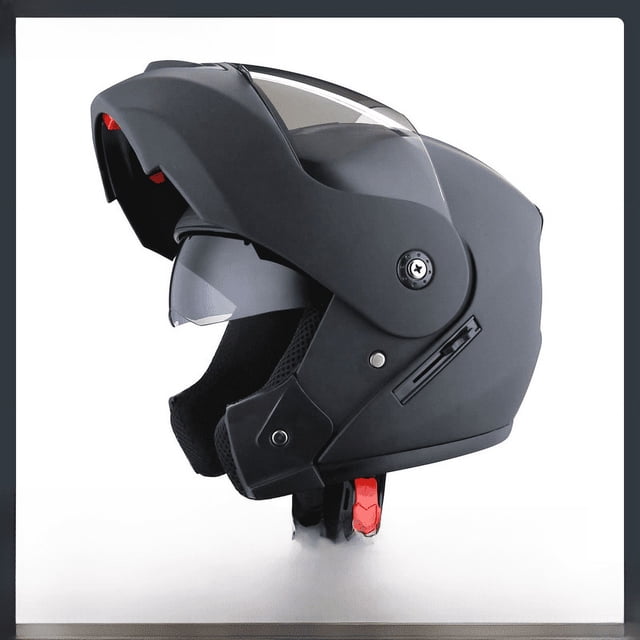 Casco especial para vehículos eléctricos, casco integral para hombre, casco para las cuatro estaciones, casco para motocicleta todoterreno con doble espejo revelador