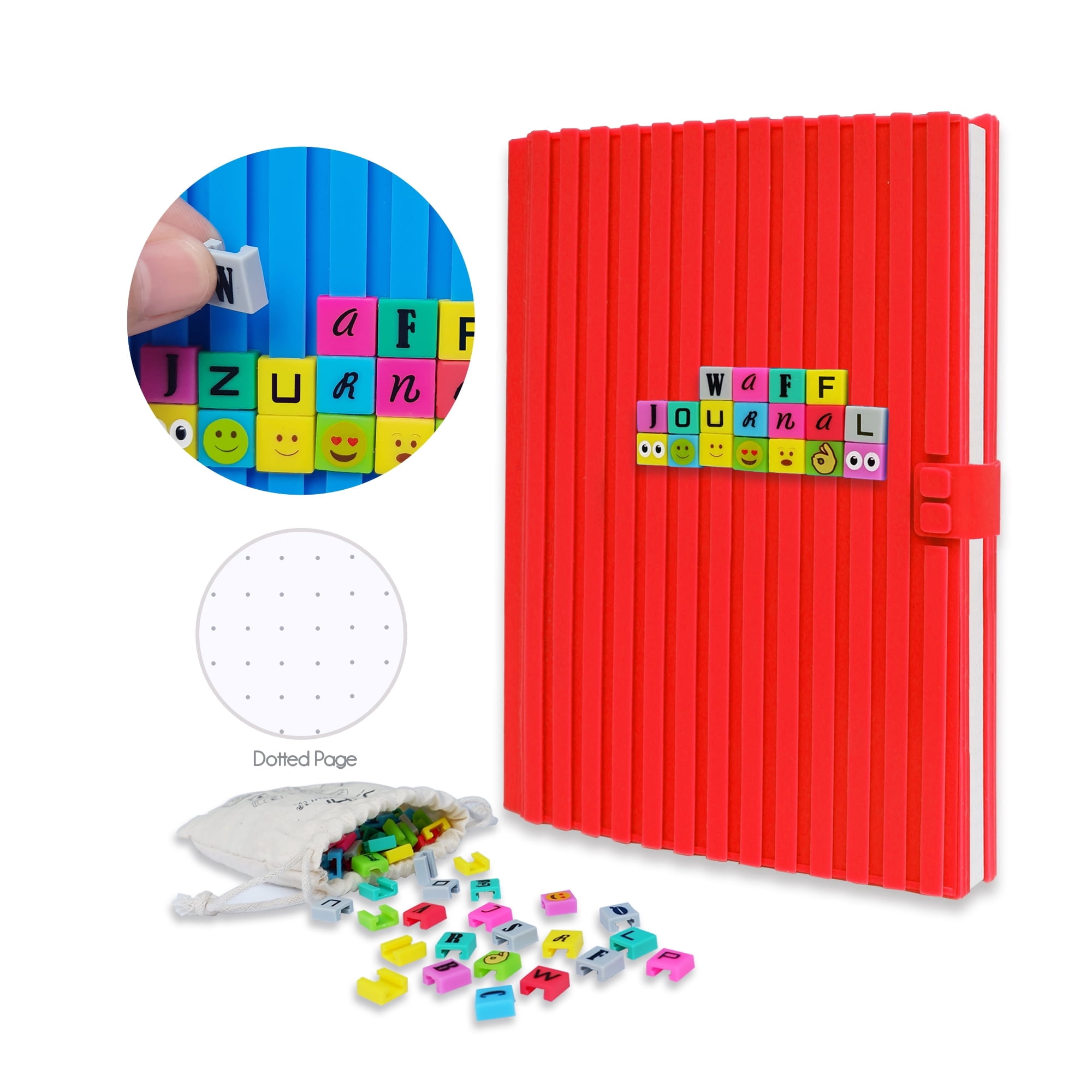 WAFF Red Writing Notebooks for Work Journal for Women 200 Paper Pages 5.75 x4 inch Cute Notebook