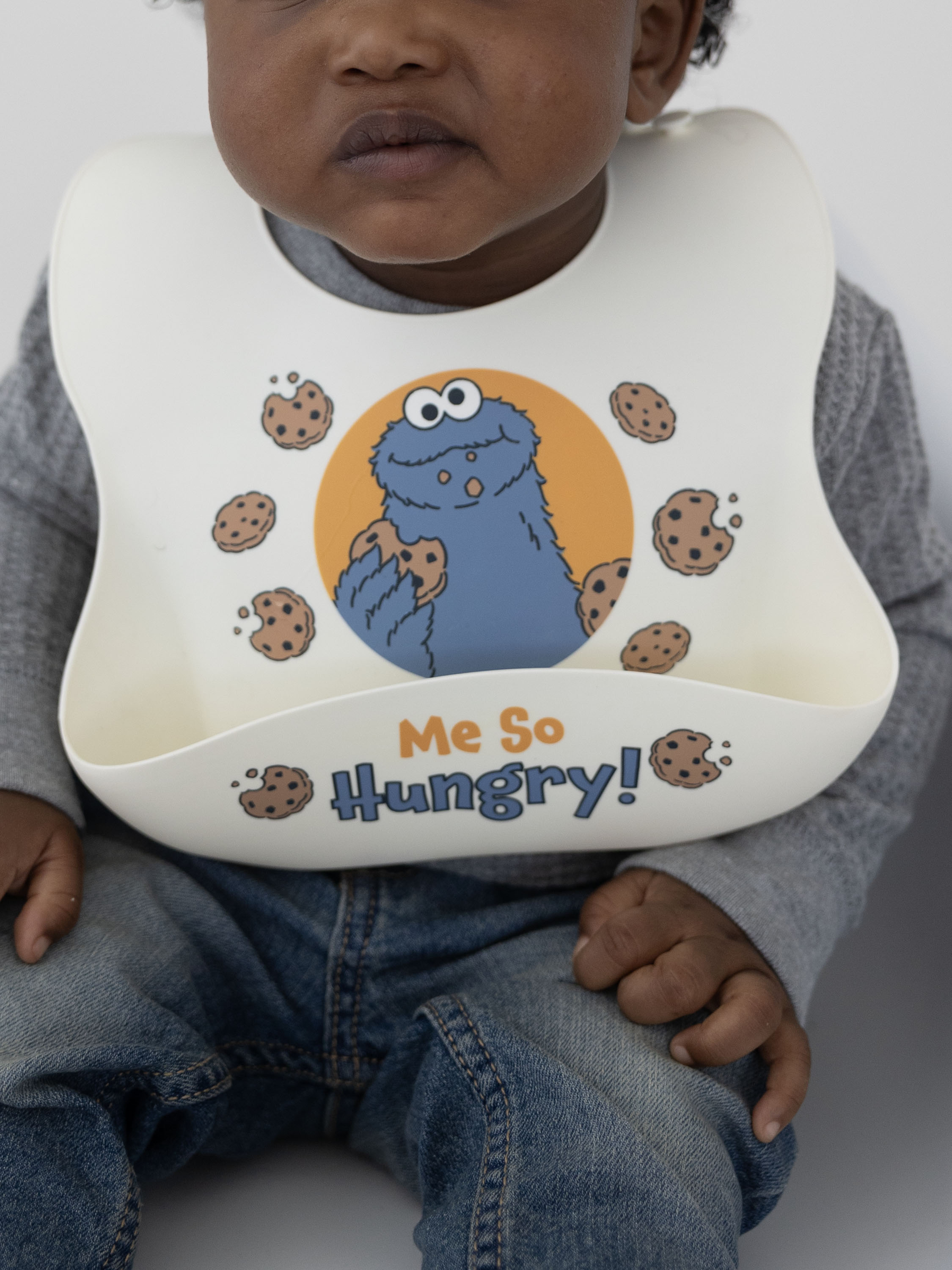 Sesame Street Cookie Monster Silicone Infant Bib photo 4