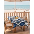 Abstract Art Rectangle Outdoor Tablecloth with Umbrella Hole Modern ...