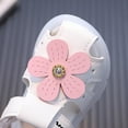 thumbnail image 4 of POIUYTR Baby Girls' Light-Up Sandals – Walking Soles with Floral Princess Design, Soft-Sole & Non-Slip for First Steps, 4 of 7