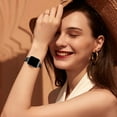 thumbnail image 2 of KOMI Slim Leather Band Compatible with Apple Watch Band 40mm 38mm 41mm 42mm 44mm 45mm 49mm Women, Top Grain Genuine Leather Strap Thin Watch Wristband for iWatch Series 9 8 7 6 5 4 3 2 1 SE Ultra 2, 2 of 7