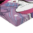 thumbnail image 2 of Ambesonne Girls Fitted Sheet, Floral Noble Lady Fashion, Full Size, Pink Purple, 2 of 3