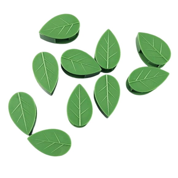 fastboy 10 Pieces Climbing Plant Support Drill-free Snap Self-adhesive Invisible Hook Holder Wall Fixture Leaf Clip Indoor Garden