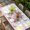 LightGreen, variant on Happy Eatser Table Cloths for 4 Foot Rectangle Tables, Spring Flowers Colorful Eggs Pastoral Butterfly Patio Waterproof Elastic Fitted Tablecloths, Washable Rectangular Table Cover for Camping