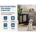 thumbnail image 2 of 71-Inch Large Dog Crate with 3 Drawers for 2 Dogs, Spacious Wooden Indoor Kennel with Divider, Large Breed Dog Crate and TV Stand, Perfect for Medium Large Dogs, 2 of 8