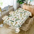 thumbnail image 4 of Tchckioa Rectangular Tablecloth for Restaurant,Stain Proof Waterproof Table Cover(60x120 Inch,Green Leaf and White), 4 of 6