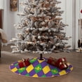 thumbnail image 4 of Haiem Mardi Gras Pattern Christmas Tree Skirt Merry Christmas Party Christmas Tree Decoration,New Year Decorations-48", 4 of 6