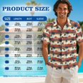 thumbnail image 6 of Xixirimido Sunset Tropical Palm Trees Matching Sets for Beach Vacation Men's Hawaiian Shirt & Women's Sleeveless Midi Dress Hawaiian Matched Couples Summer Outfits, 4XL, 6 of 7