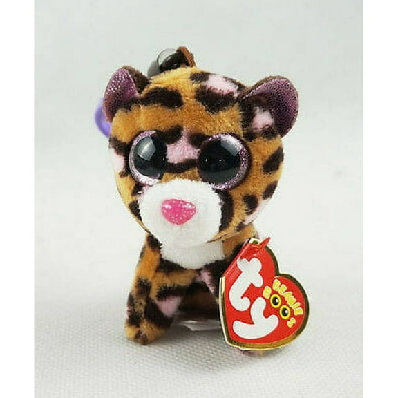 TY Beanie Boos - PATCHES the Leopard Key Clip Plush (BONUS 1 FUN CHOPS)