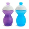 Munchkin Click Lock Bite Proof Sippy Cup, 9 Ounce, 2 Pack - Purple/Blue