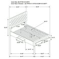 thumbnail image 3 of Soledad Upholstered Queen Storage Panel Bed Grey, 3 of 3