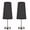 Black, variant on Aspen Creative 40084-5, 2-Pack Set - One-Light Candlestick Table Lamp, Contemporary Design in Satin Nickel, 14 1/4" High