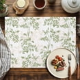 thumbnail image 2 of Placemats Set of 4, Sage Green Fruit Place Mats Berry Leaves Nature Tablemats Washable Placemat Table Decoration for Kitchen Table Dinner Party Home Decor Indoor Outdoor 13x19 Inch, 2 of 9
