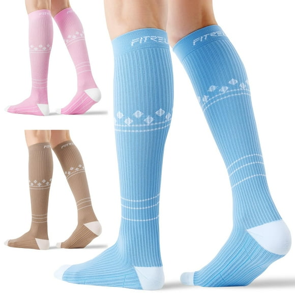 Calcetines de compresión FITRELL Neopolitan 20-30 mmHg para mujeres y hombres