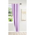 thumbnail image 2 of 1 Pair Lilac Lavender Light Purple Noa 84" Length Insulated Lined 100% Heavy Thick Blackout Silver Grommet Window Curtain Panels Drapes Not See Through Energey Saving, 2 of 5