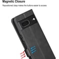 thumbnail image 5 of Case for Google Pixel 7 (Not for 7 Pro) Wallet Flip Cover [RFID Blocking] [3 Card Holder 1 Money Pocket] [Magnetic Closure] [Stand Kickstand] PU Leather Folio Phone Case for Pixel 7 - Black, 5 of 13