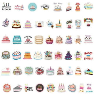 Happy Birthday Stickers (120/pkg), #655062 (V-5) –