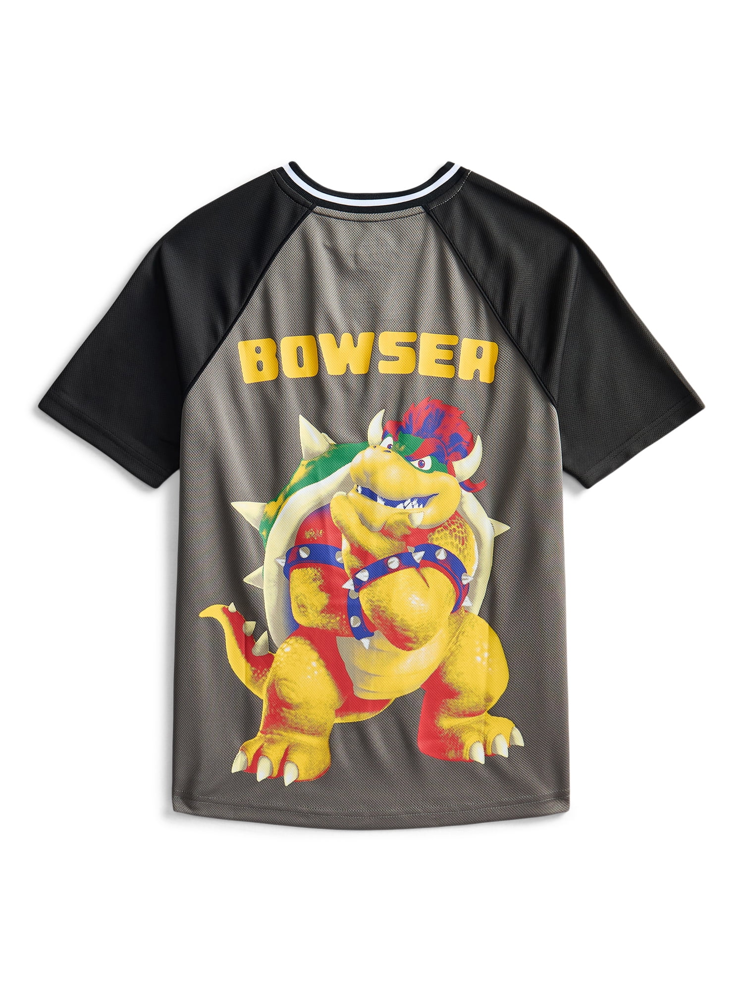 Super Mario Galaxy Movie Boys Bowser Graphic Soccer Jersey, Sizes 4-18