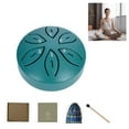 thumbnail image 6 of Carbon Steel 3-Inch Portable Mini Steel Tongue Drum for Meditation, Yoga, and Stress Relief, 6 of 8