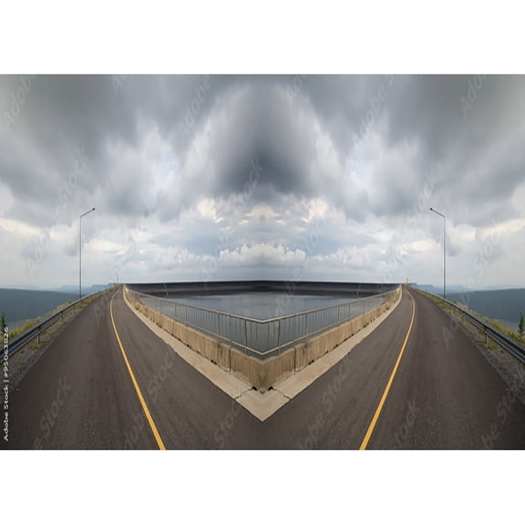 Natural Scenery Photography Background Highway Landscape Travel Photo Backdrops Studio Props 2279 DLL-03