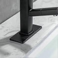 thumbnail image 3 of Faucet Cover Plate Hole Cover Bathroom Kitchen Sink Stainless Steel Faucet. ( Black)1pcs), 3 of 4