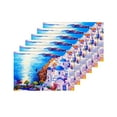 thumbnail image 4 of MKHERT Beautiful European Cityscape Skyline of Oia Santorini Greece Placemats Table Mats for Dining Room Kitchen Table Decoration 12x18 inch,Set of 6, 4 of 4