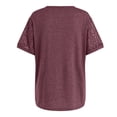 thumbnail image 4 of Gerichy Womens Summer Tops, Blouses for Women Short Sleeve Lace Tops Dressy Casual Tees, Sizes S-2XL Womens Summer Short Sleeve Shirts Trendy T Shirts Dressy Casual Blouses Crew Neck Tunic, 4 of 6