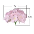 thumbnail image 5 of 5 Pack Detachable Silk Hydrangea Heads For Home & Wedding Decorations Easy To Arrange Floral Winter Bouquet Flowers, 5 of 5