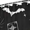 thumbnail image 4 of Gothic Shower Curtain - Dark Celestial Moon & Star Print, Mystical Cosmic Theme Bath Decor, Waterproof Polyester, 36"Wx72"L, Goth Aesthetic Gift, 4 of 5