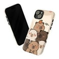 thumbnail image 3 of Cute Capybara Phone Case, Adorable Cartoon Capybara with "Hi" Message, Kawaii iPhone Cover for iPhone 17 16 15 14 13 12 11 Pro Plus Mini, 3 of 6