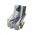 thumbnail image 4 of Gone Fishing Soft Flannel Fleece Blanket, Abstract Graphic of Man and Tree Silhouette on Fish Shape Island, Cozy Plush for Indoor and Outdoor Use, 50" x 70", Coconut Dark Violet Blue, by Ambesonne, 4 of 6