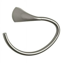 Mistos Towel Ring, Brushed Nickel Finish