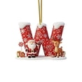 thumbnail image 1 of Christmas Tree Decorations Letter Pendants | 26 Alphabet Ornaments for DIY Holiday Crafts | Hanging Decorative Letters for Home Fireplace Window and Door Decor | Set of 26, 1 of 1