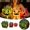 Silver, variant on Pumpkin Light 3Pcs 3 Size Box Shaped Light Up Pumpkin with Devil Face & Ribbon Battery Powered Halloween Decorations for Home, Party, Mall