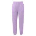 thumbnail image 6 of Uqiangy Sweatsuits Women 2 Piece Outfit Women's Sweatshirts Oversized Casual Loose Solid Soft Sweatshirts for Women 2 Piece Sets for Womenn 2025 Fall Trendy Long Sleeve Light Violet 3XL, 6 of 7
