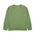 thumbnail image 2 of CYRBOKO Boys Long Sleeve Shirts, Pullover Comfy V-neck Casual T-shirts for Boys Green Size 13-14 T, 2 of 6