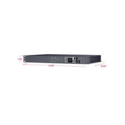 CyberPower PDU44001 Switched 1U 100 - 120 VAC 15A 10 ft Power Distribution Unit