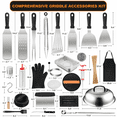 thumbnail image 4 of MoonTrek 258Pcs Griddle Accessories Kit, Stainless Steel Grill Tools for Blackstone Outdoor BBQ, 4 of 8