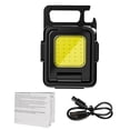 thumbnail image 1 of CNKOO Portable Mini LED Keychain Flashlight Multifunctional Bottle Opener Rechargeable Double COB Magnetic Lamp 1000 Lumens Emergency Work Light for Outdoor Camping Night Fishing & Walkin, 1 of 6