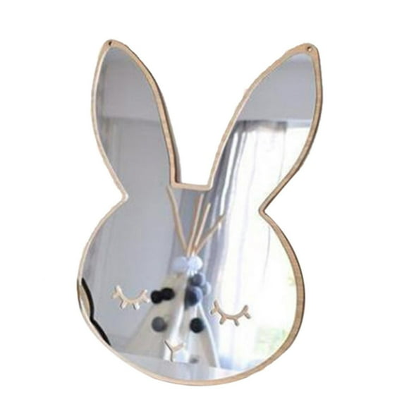 Espejo decorativo de baño de acrílico y madera irrompible para decoración de habitación de niños. 3