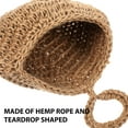 thumbnail image 2 of OATIPHO Brown Jute Hanging Wall Basket for Kitchen Storage with Bohemian Style Planter, 2 of 5