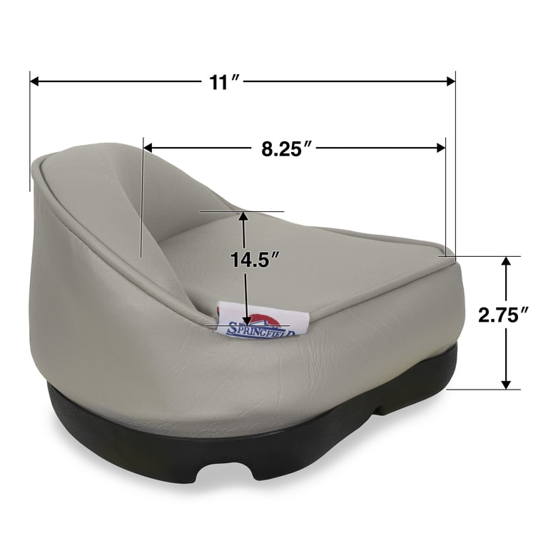 Springfield Marine Pro Stand-Up Fishing Boat Seat, Gray photo 2
