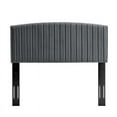 thumbnail image 4 of Modway Rebecca Modern Performance Velvet Full/Queen Headboard in Charcoal, 4 of 12