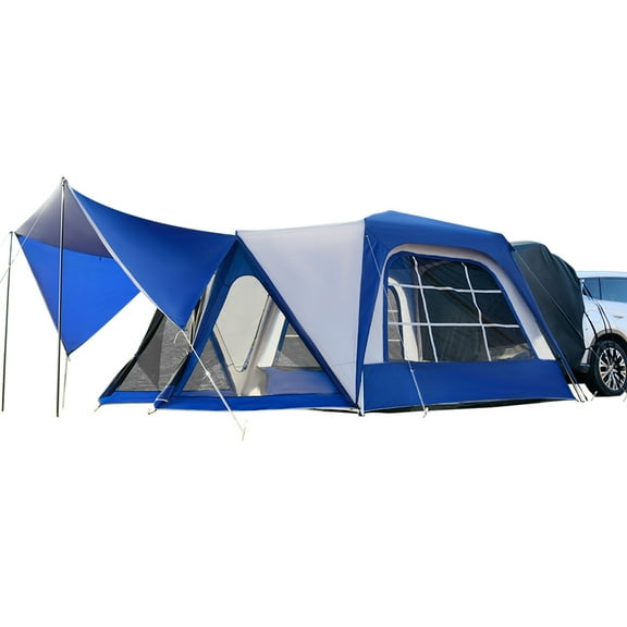 Sportz SUV Tent 10'x10' Waterproof Camping Tent with 6'x7' Screen Room Car Tent