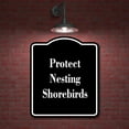 thumbnail image 2 of Protect Nesting Shorebirds BLACK Aluminum Composite Sign 15''x18'', 2 of 9