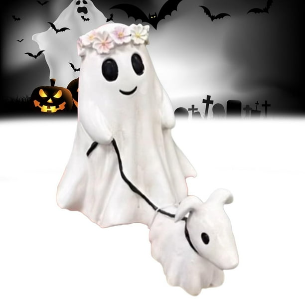 25cm Fantasma Decoración de pasear perros en Halloween , Decoración al Aire Libre Fantasma de Halloween
